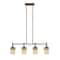 Designers Fountain Mission Hills Collection 4-Light Warm Mahogany Hanging Island Light 82138-WM - alternate 1